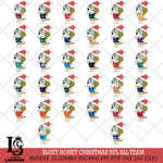 Bluey Honey Christmas NFL ALL TEAM Svg Eps Dxf Png File, Digital Download, Instant Download