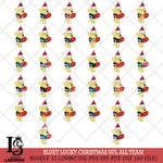 Bluey Lucky Christmas NFL ALL TEAM Svg Eps Dxf Png File, Digital Download, Instant Download