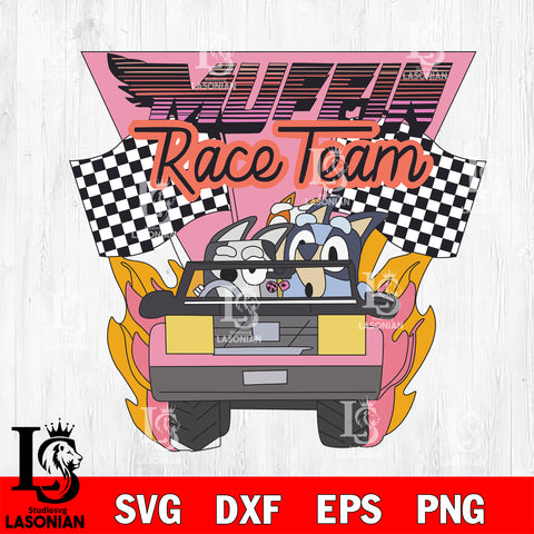 Bluey Muffin Race Team Svg Eps Dxf Png File, Digital Download, Instant Download