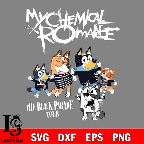 Bluey my chemical romance Svg Eps Dxf Png File, Digital Download, Instant Download