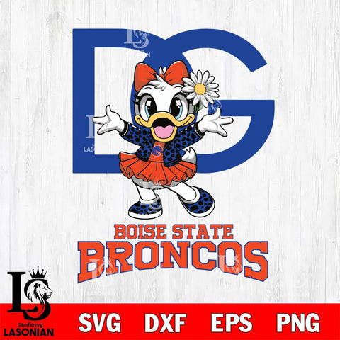 Boise State Broncos Dolce And Gabbana Daisy Duck Disney Svg Eps Dxf Png File, Digital Download, Instant Download