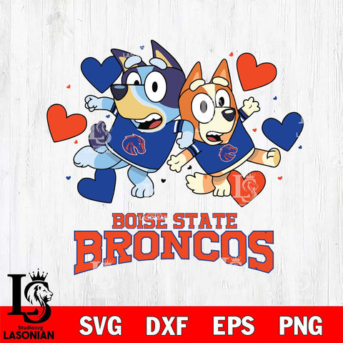 Boise State Broncos Bluey & Bingo 10 Svg Eps Dxf Png File, NCAA svg, Digital Download, Instant Download