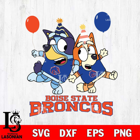 Boise State Broncos Bluey & Bingo 2 Svg Eps Dxf Png File, NCAA svg, Digital Download, Instant Download