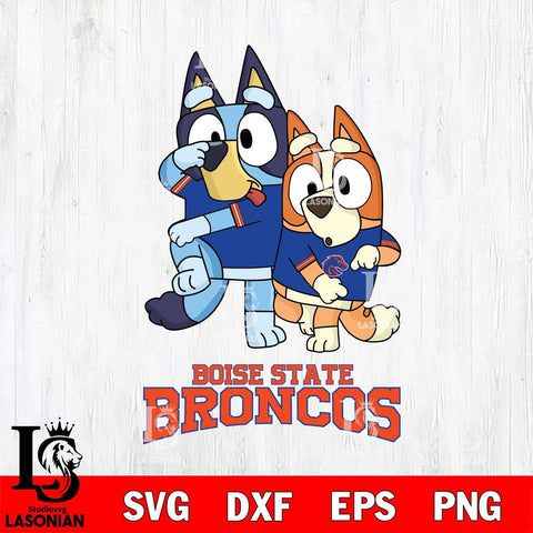 Boise State Broncos Bluey & Bingo Svg Eps Dxf Png File, NCAA svg, Digital Download, Instant Download