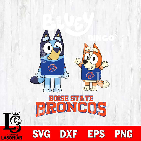Boise State Broncos Bluey & Bingo 4 Svg Eps Dxf Png File, NCAA svg, Digital Download, Instant Download