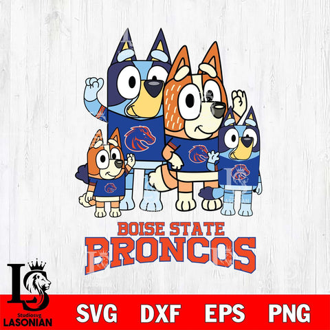 Boise State Broncos Bluey & Bingo 7 Svg Eps Dxf Png File, NCAA svg, Digital Download, Instant Download