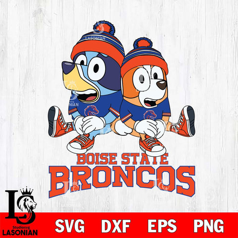 Boise State Broncos Bluey & Bingo 8 Svg Eps Dxf Png File, NCAA svg, Digital Download, Instant Download