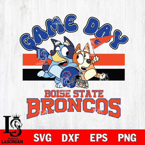 Boise State Broncos Bluey & Bingo 9 Svg Eps Dxf Png File, NCAA svg, Digital Download, Instant Download