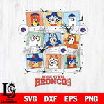 Boise State Broncos Bluey Halloween Sport Svg Eps Dxf Png File, Digital Download, Instant Download