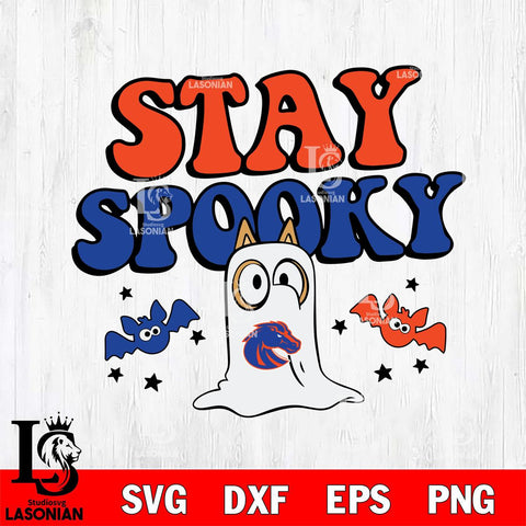 Boise State Broncos Bluey Halloween Stay Spooky Svg Eps Dxf Png File, Digital Download, Instant Download