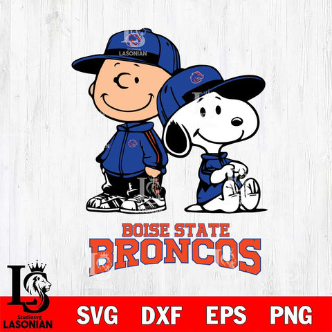 Boise State Broncos Charlie Brown Snoopy Champions Svg Eps Dxf Png File, NCAA svg , Digital Download , Instant Download, Cricut File