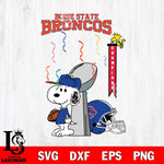 Boise State Broncos Charlie Brown and Snoopy Super Bowl Svg Eps Dxf Png File, NCAA svg , Digital Download , Instant Download, Cricut File