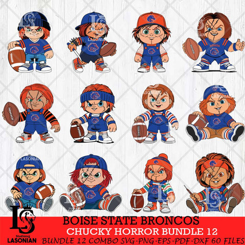 Boise State Broncos Chucky Horror Bundle 12 SVG Eps Dxf Png File, Bundle NCAA svg, Digital Download, Instant Download