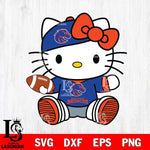 Boise State Broncos Cute Hello Kitty Football 11 Svg Eps Dxf Png File, NCAA svg, Digital Download, Instant Download