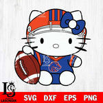Boise State Broncos Cute Hello Kitty Football 5 Svg Eps Dxf Png File, NCAA svg, Digital Download, Instant Download