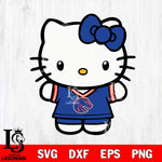 Boise State Broncos Cute Hello Kitty Football 6 Svg Eps Dxf Png File, NCAA svg, Digital Download, Instant Download