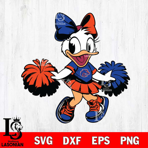 Boise State Broncos Daisy Duck Cheerleader Svg Eps Dxf Png File, NCAA svg, Digital Download, Instant Download