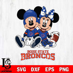 Boise State Broncos Disney Mickey And Minnie Football Svg Eps Dxf Png File, NCAA svg , Digital Download , Instant Download, Cricut File