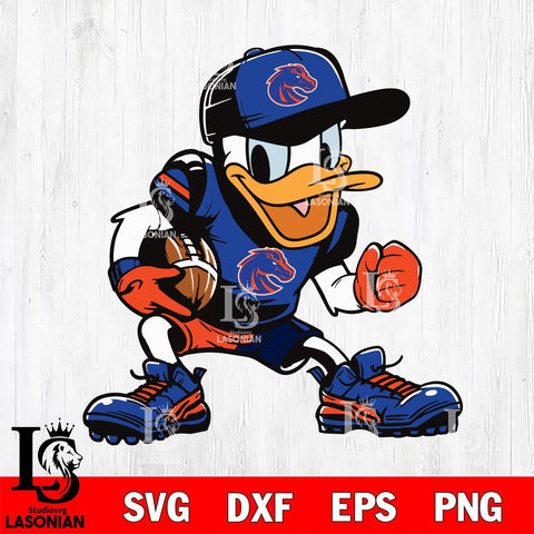 Boise State Broncos Donal Duck Svg Eps Dxf Png File, NCAA svg, Digital Download, Instant Download