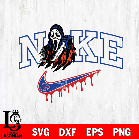 Boise State Broncos Ghostface Nike Svg Eps Dxf Png File, Digital Download, Instant Download