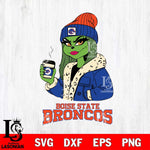 Boise State Broncos Girls Grinch Bougie Svg Eps Dxf Png File, Digital Download, Instant Download