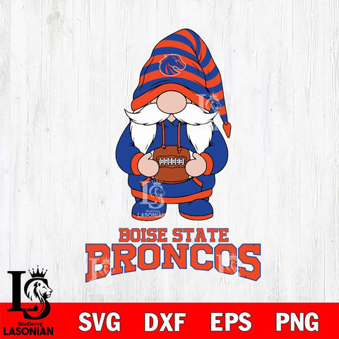 Boise State Broncos Gnome Football File Cut, NCAA SVG, Digital Download , Criucut , Silhouette