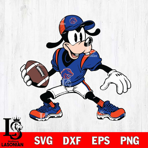 Boise State Broncos Goofy Svg Eps Dxf Png File, NCAA svg, Digital Download, Instant Download