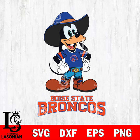 Boise State Broncos Goofy Cowboy Sport SVG DXF EPS PNG FILE,NCAA svg ,Football Digital Download,Instant Download, Silhouette