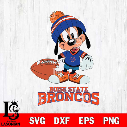 Boise State Broncos Goofy Football SVG DXF EPS PNG FILE,NCAA svg ,Football Digital Download,Instant Download, Silhouette