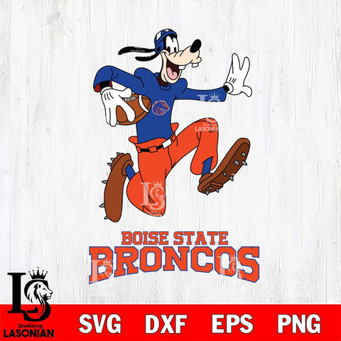 Boise State Broncos Goofy rugby Sport SVG DXF EPS PNG FILE,NCAA svg ,Football Digital Download,Instant Download, Silhouette