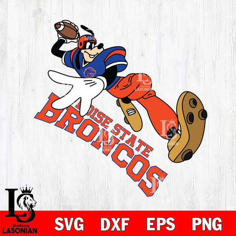 Boise State Broncos Goofy rugby player SVG DXF EPS PNG FILE,NCAA svg ,Football Digital Download,Instant Download, Silhouette