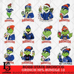 Boise State Broncos Grinch NCAA Bundle 12 SVG Eps Dxf Png File, Digital Download, Instant Download