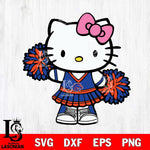 Boise State Broncos Hello Kitty Cheerleader 11 Svg Eps Dxf Png File, Digital Download, Instant Download