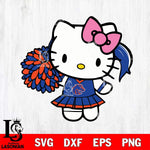 Boise State Broncos Hello Kitty Cheerleader 12 Svg Eps Dxf Png File, Digital Download, Instant Download
