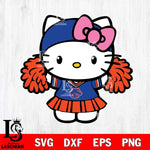 Boise State Broncos Hello Kitty Cheerleader 5 Svg Eps Dxf Png File, Digital Download, Instant Download