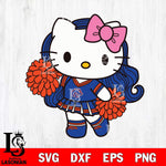 Boise State Broncos Hello Kitty Cheerleader 7 Svg Eps Dxf Png File, Digital Download, Instant Download