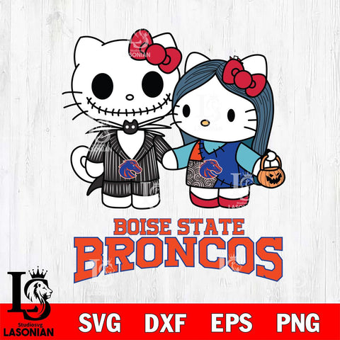 Boise State Broncos Hello Kitty Horror 11 Svg Eps Dxf Png File, Digital Download