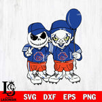 Boise State Broncos Jack Skellington And Pennywise Football Svg Eps Dxf Png File, NCAA svg, Digital Download, Instant Download