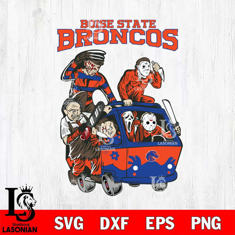 Boise State Broncos Jason Voorhees Horror 10 Svg Eps Dxf Png File, NCAA svg, Digital Download, Instant Download