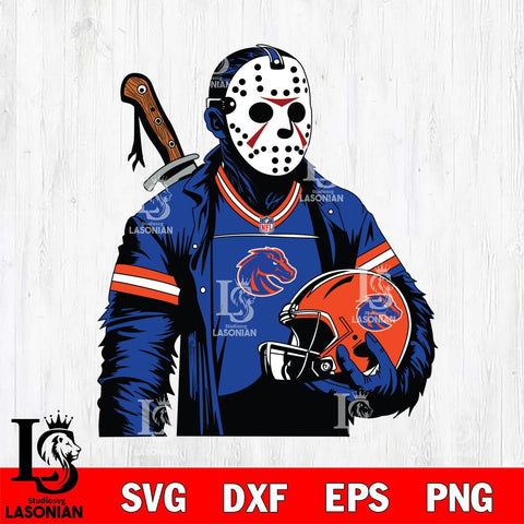 Boise State Broncos Jason Voorhees Horror 2 Svg Eps Dxf Png File, NCAA svg, Digital Download, Instant Download