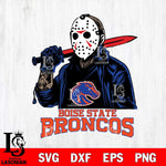 Boise State Broncos Jason Voorhees Horror Halloween Svg Eps Dxf Png File, NCAA svg, Digital Download, Instant Download