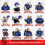 Boise State Broncos Jason Voorhees NCAA Bundle 12 SVG Svg Eps Dxf Png File, Digital Download
