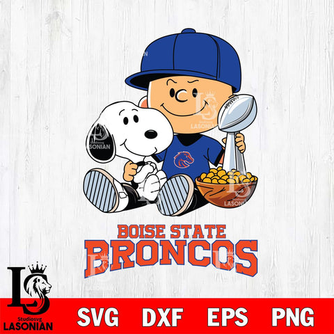 Boise State Broncos Peanuts Snoopy Champion football SVG DXF EPS PNG FILE,Snoopy File Cut, NCAA Digital Download,Instant Download,Christmas Silhouette