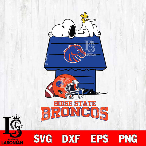 Boise State Broncos Snoopy Chill Football SVG DXF EPS PNG FILE,Snoopy File Cut, NCAA Digital Download,Instant Download,Christmas Silhouette