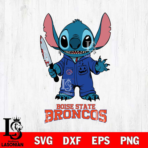 Boise State Broncos Stitch Horror 2 Svg Eps Dxf Png File, NCAA svg, Digital Download, Instant Download