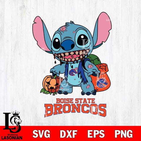 Boise State Broncos Stitch Zombie Svg Eps Dxf Png File, NCAA svg, Digital Download, Instant Download