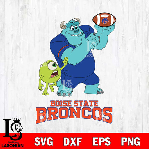 Boise State Broncos Sully & Mike Football Cricut,Christmas SVG DXF EPS PNG FILE, NCAA Digital Download,Instant Download, Silhouette
