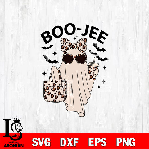 Boo Jee Leopard Halloween SVG DXF EPS PNG FILE,Halloween File Cut,Disney Digital Download,Instant Download, Silhouette