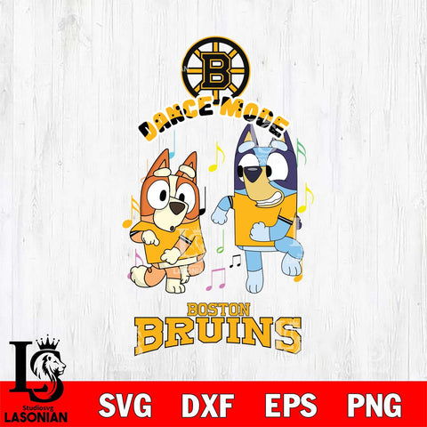 Boston Bruins Bluey Bingo Svg Eps Dxf Png File, NHL svg, Digital Download, Instant Download
