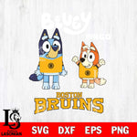 Boston Bruins Bluey & Bingo 4 Svg Eps Dxf Png File, NHL svg, Digital Download, Instant Download
